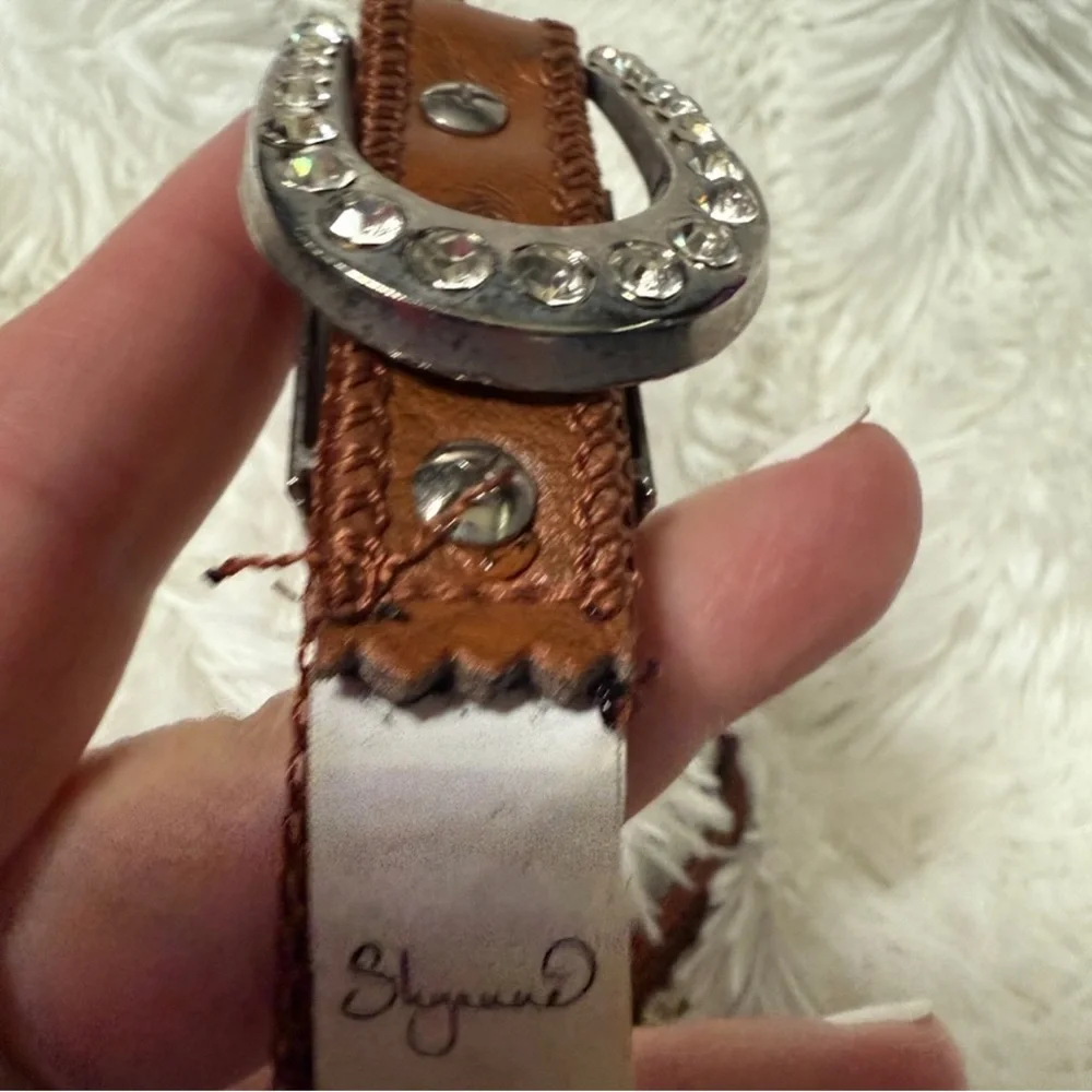 Shyanne Brown Belt with Silver Accents for girl’s